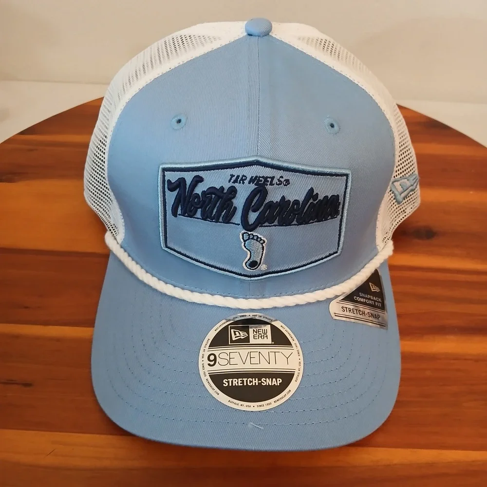 North‎ Carolina Tar Heels Hat Cap Snapback New Era 9SEVENTY Stretch-Snap Trucker